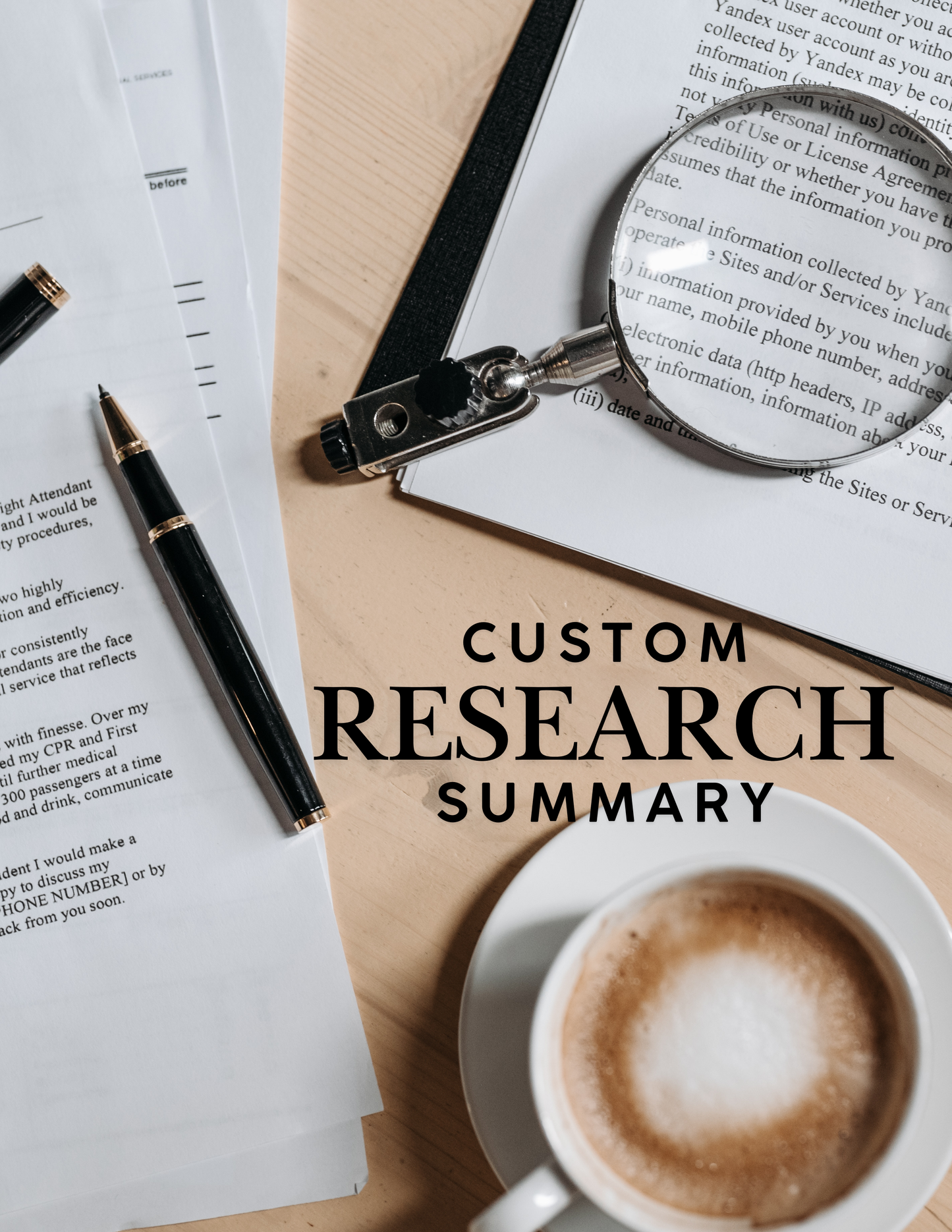 Custom Research Summaries – Clear and Concise Insights