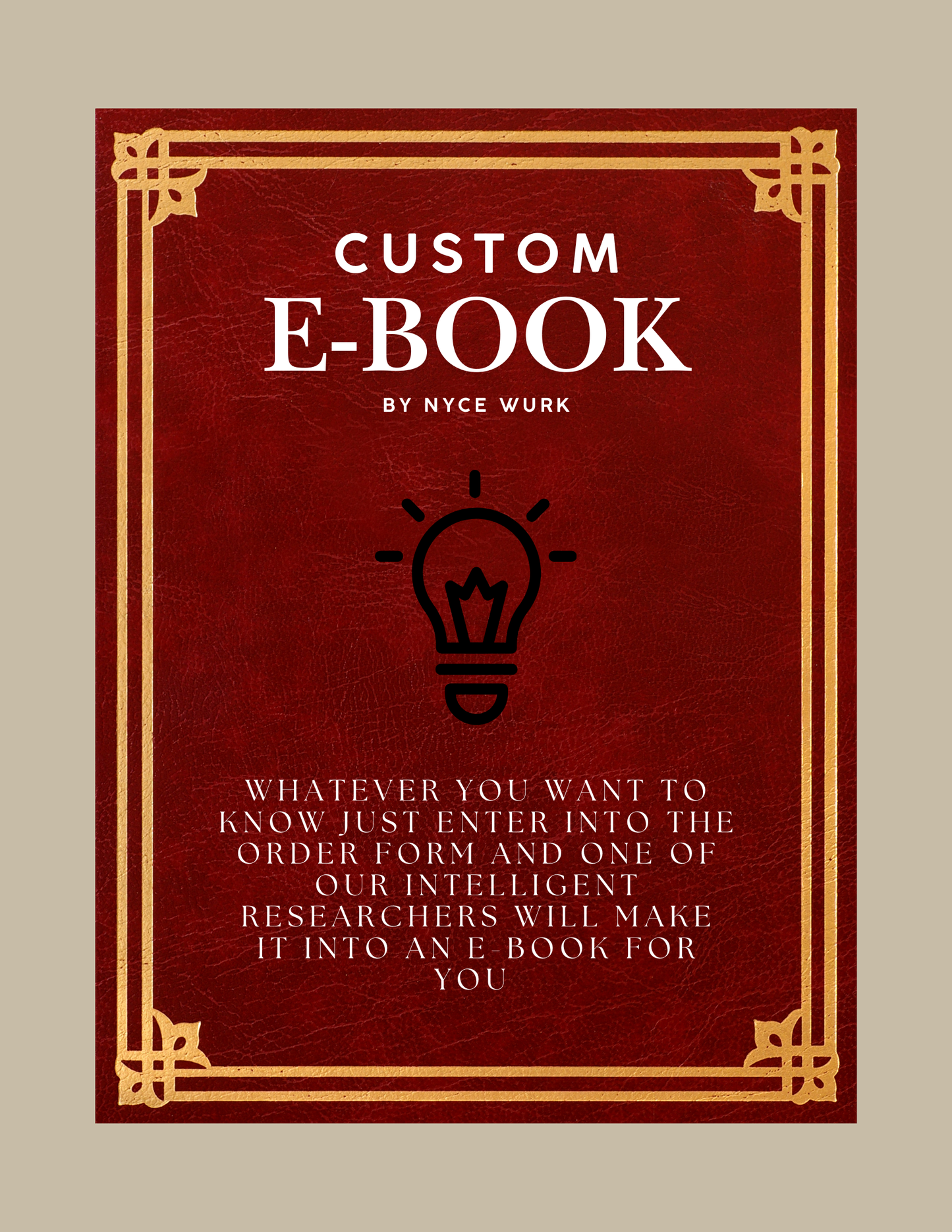 Custom E-books – Tailored Stories, Guides, and More