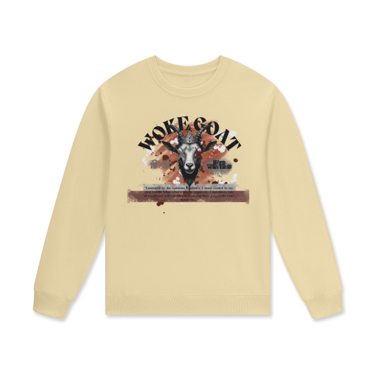 Woke Goat "Born With Hate" Sweatshirt 100% Cotton Pullover