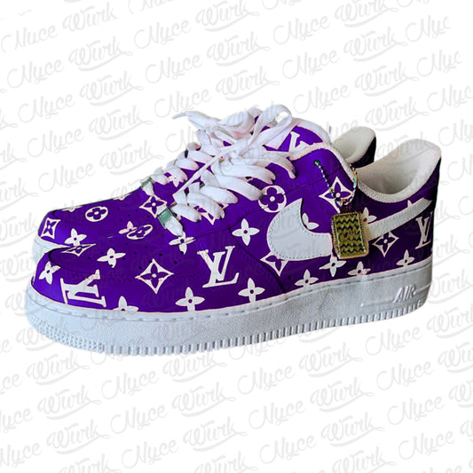 Louis V Inspired Nike Air Force 1